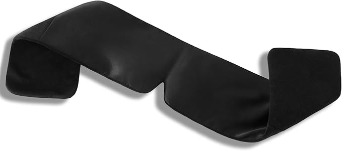ALASKA BEAR Mulberry Silk Eye Mask, Wraparound Style Sleeping Mask and Ear Muff Blindfold for Full Blackout and Deep Sleep, Adjustable