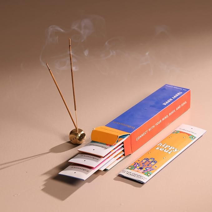 Folkulture Incense Sticks for Home | Set of 6 Variety Pack (120 Non Toxic Insence) | 45 Mins Burn Time | Balsam Cedarwood, Organic Insence-Sticks | Slow Burning Inscents-Stick for Relaxation