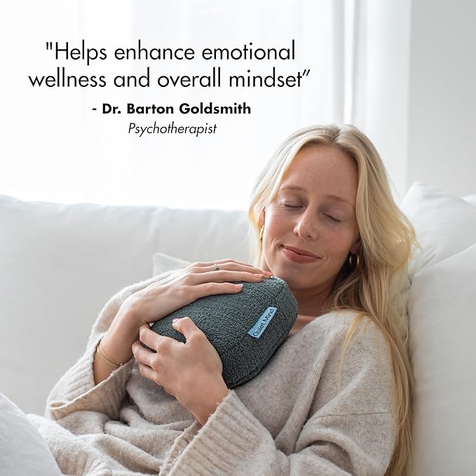 Quiet Mind Weighted Pillow for Adults 6 Lbs - Get Better Sleep - Sustainably Made and Chemical Free - Machine Washable (Small, Agave Green)