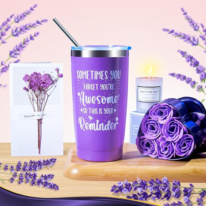 14PCS Birthday Gifts for Women ,Mom, Wife, Girlfriend, Sister, Her- Self Care Gifts Get Well Soon Gifts Basket for Women Lavender Relaxing Spa Gifts Care Package w/ Blanket Mothers Day Gifts for Mom