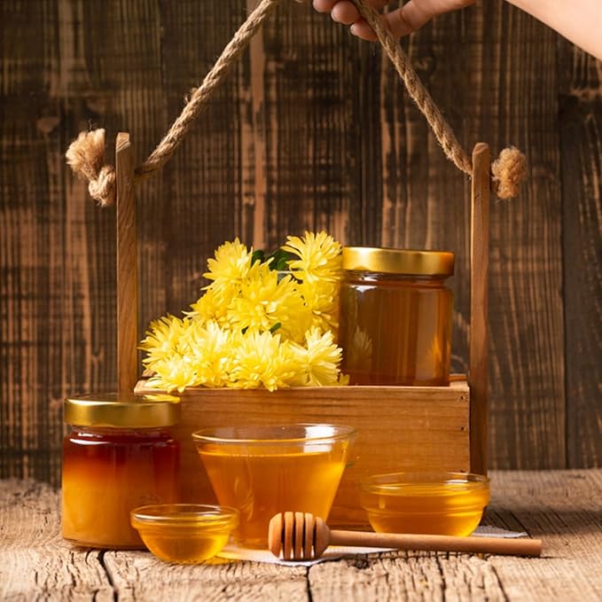 25 PCS Wooden Honey Dipper Sticks, 3 Inch Honey Sticks Mini Honeycomb Sticks, Small Mini Honey Dipper Bulk for Baby Shower Wedding Bee Themed Party Favors Gift