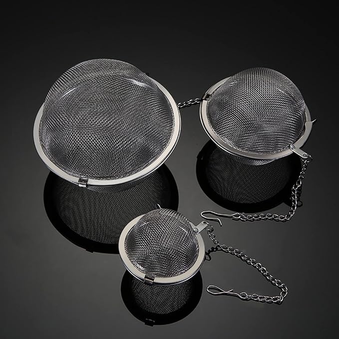5PCS Tea Infuser, Upgraded Tea Strainer, Premium Tea Infusers for Loose Tea, Tea Steeper, Tea Ball for Tea Flavoring Herbal Spices Seasonings