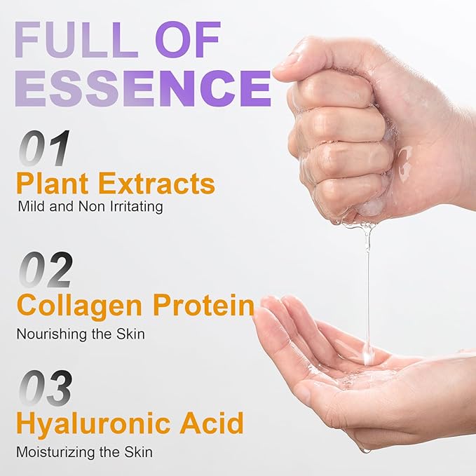 VESPRO 144 Pack Collagen Essence Sheet Facial Masks, Bulk Sheet Masks for Face, Hydrating Facial Masks for All Skin Types, Moisturizing and Soothing, Natural Skincare Spa Face Mask