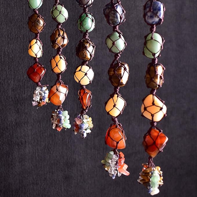 Polished Stone Set Ocean Jasper Crystals, 0.8" Handpicked Tumbled Gemstones Rocks, Pebbles for Reiki, Chakra, Healing, Home Decor