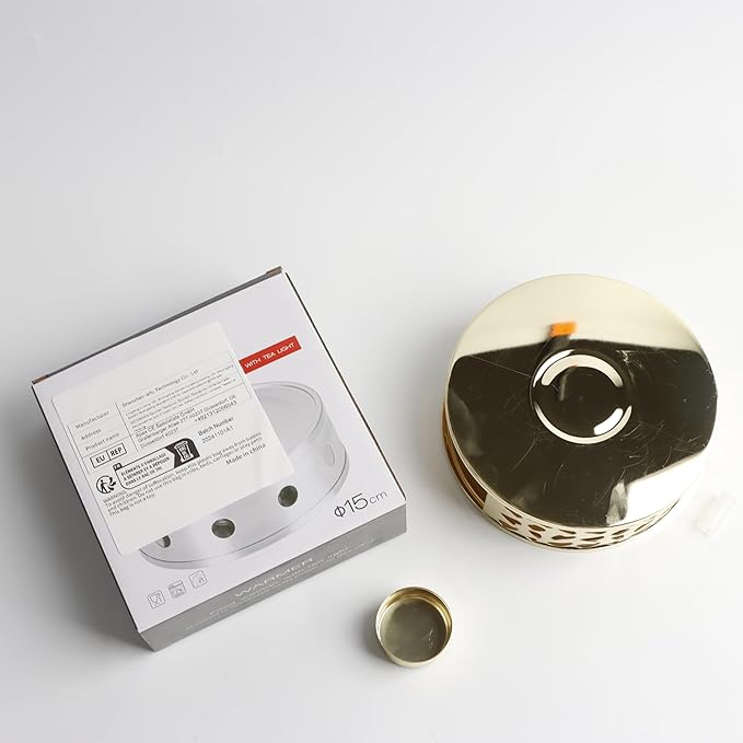 KAYCROWN Teapot Warmer, Stainless Steel Tea Warmer with Candle Holder, Candle Heater for Heating Tea, Coffee and Milk, Universal Teapot Heater