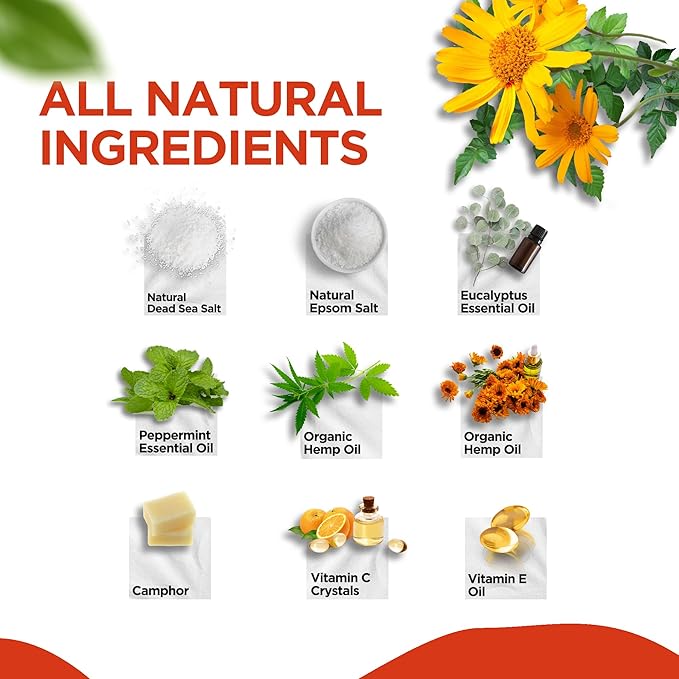 Muscle Relief Foot Soak with Epsom Salt, Made in USA, Soothe Tired Feet, Softens Calluses and Helps Athletes Foot 1lbs