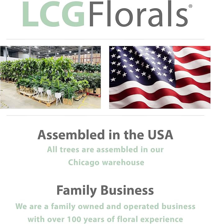 LCG Florals- Set of 4 Ficus Trees in Copper Metal Pots with Real-Wood Trunks - Indoor and Outdoor Faux Plants for Patio, Living Rooms, Offices & Kitchens