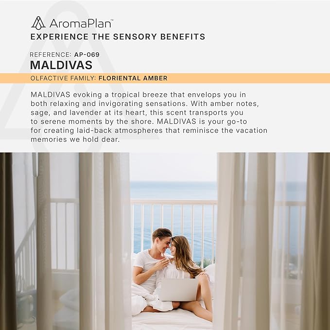 AromaPlan Hotel Scents ABU Dhabi 5 Fl Oz (148ml), Home Luxury Aroma & Hotel Fragrance Diffuser Oil- Hotel Diffuser Oil for Aromatherapy- USA Made, Bigger Bottle, Bolder Aroma & Longer Lasting