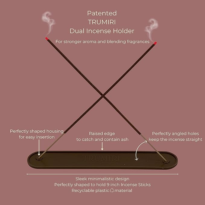 Floral Incense Sticks Variety Pack - 120 Insence-Sticks (6 Incents x 20 Insense) - Rose Lavender Jasmine Patchouli Gardenia Lily - Natural Inscents-Sticks Non Toxic Incienso with Stick Incense Holder
