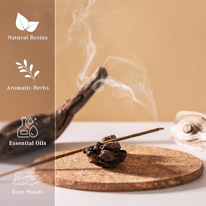 Incense Sticks, Rose Arabic Incense, Pack of 100 Stick, Hand Rolled Aromatic Masala Made with Natural Ingredients, 45-60 Minute Burn Time, Best for Home Fragrance, Meditation, Yoga, Spiritual Healing