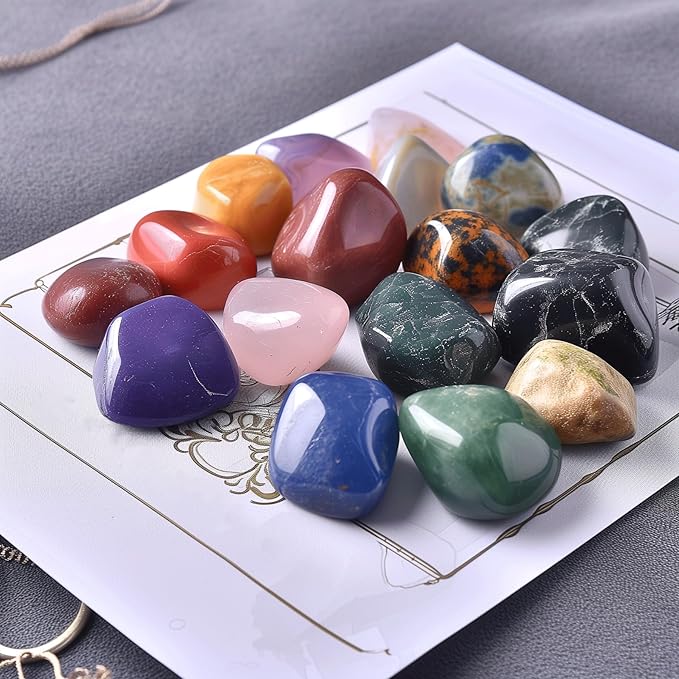 Polished Lepidolite Crystal Stones - 2 Pcs of 1.2" Worry Stone for Anxiety, Pocket Palm Stone Super Large Handpicked Natural Tumbled Gemstones for Meditation, Reiki, Chakra Healing, Home Decor