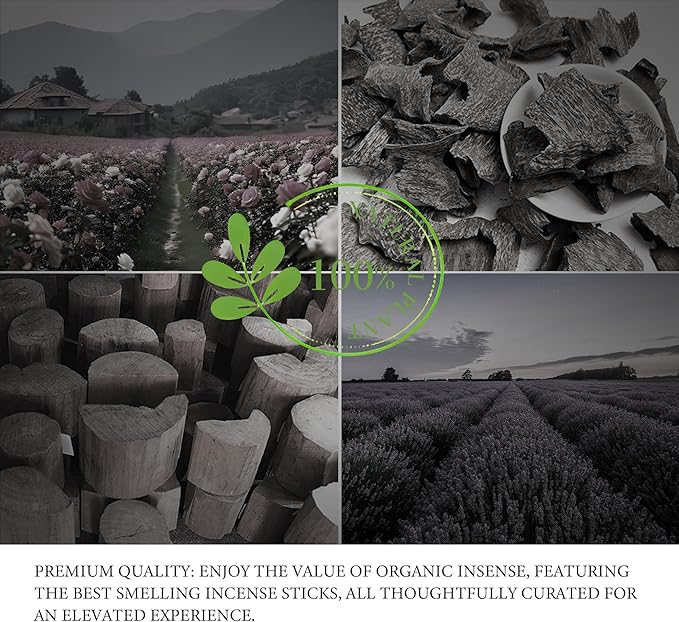 White Sage Incense Sticks – Handmade Natural Incense Sticks for Removing Negative Energy, Air Purification, Meditation, Spiritual Use and Stress Relief Gifts
