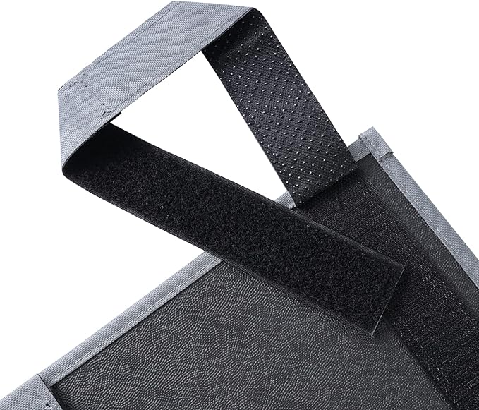 Hanging Bedside Caddy, Bedside Storage Organizer for Magazine, Phone, Remote control (Classic 4 Pockets-Grey)