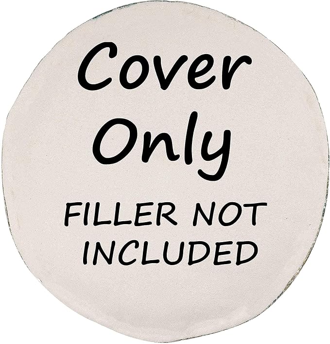 Mandala Life ART Moroccan Floor Pillow Cover Blue Gold Bohemian Décor Pouf Ottoman Latge Round Yoga Floor Cushion Luxury Kids Room Décor Boho Living Room Moroccan Floor Pillow Cotton 24x8 Unstuffed