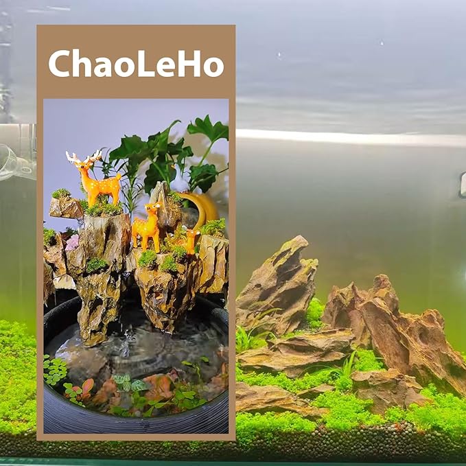 Aquarium Rocks Dragon Stone Natural Hardscape Stone for Aquariums, Fish Tanks, Bonsai, Terrariums, Wargaming Dioramas, Indoor or Outdoor Gardens-5Lb(2-6 Inch)