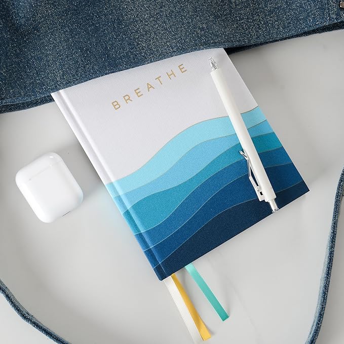 90-Day Guided Mental Health Journal for Anxiety, Mindfulness & Emotional Wellness โ Eco-Friendly Cover Made from Recycled Ocean Plastic โ Daily Prompts for Self-Care, Self-Reflection, Calm, Stress Relief & Inner Strength