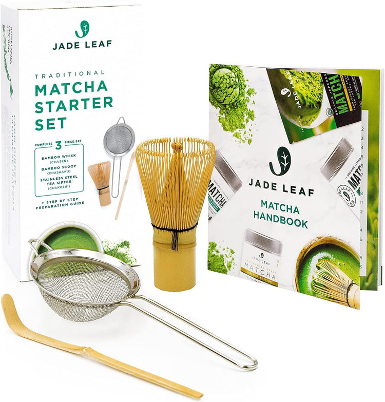 Matcha whisk and ceramic bowl arranged for a calm, mindful matcha tea preparation ritual