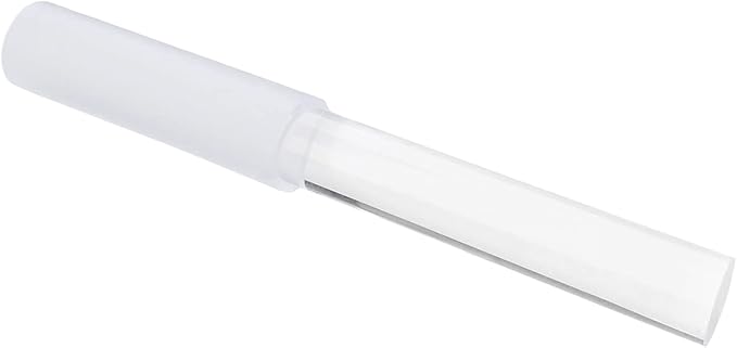 Singing Bowl Mallet Clear Acrylic Base Silicone Rubber Striker Mallet for Playing Quartz Crystal Singing Bowl with Bundle Pocket(Clear)