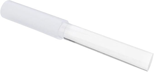 Singing Bowl Mallet Clear Acrylic Base Silicone Rubber Striker Mallet for Playing Quartz Crystal Singing Bowl with Bundle Pocket(Clear)