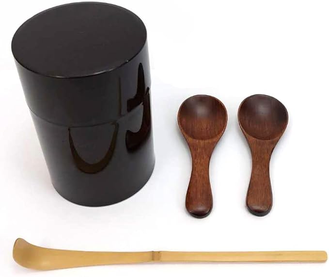 JapanBargain 1906, Wooden Matcha Scoop 4 Inch Cherry Wood Spoon for Green Tea Salt Sugar Spice Japan Style Single Piece