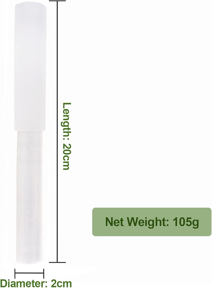 Singing Bowl Mallet Clear Acrylic Base Silicone Rubber Striker Mallet for Playing Quartz Crystal Singing Bowl with Bundle Pocket(Clear)