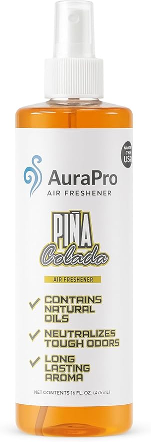Air Freshener Spray, 16 Fl Oz, 9 Scents Available, Long Lasting Room Deodorizer (pina colada)