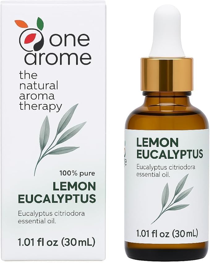 Lemon Eucalyptus Essential Oil (Corymbia Citriodora) | Pure Citrus-Herbal Aroma for Diffusers & Fresh Ambiance | Undiluted, 100% Pure (1.0 Fl Oz)