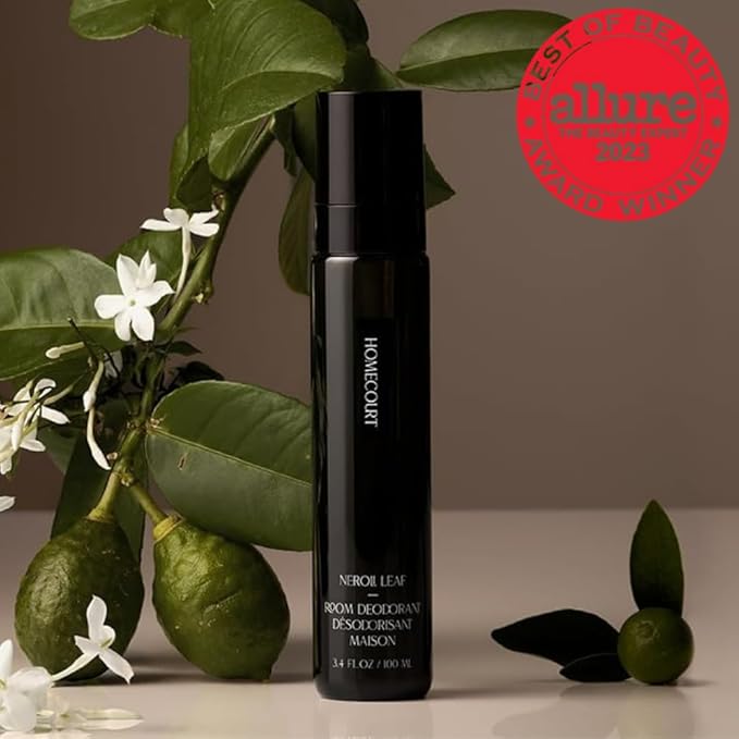 Homecourt Room Deodorant, Natural Room Spray, Fine Fragrance of Apple & Jasmine, For Kitchen, Bathroom & more, Clean Formula, Neroli Leaf, 3.4 oz