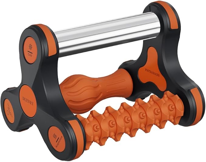 Plantar Fasciitis Relief Massager with Ice Pack, Cold Therapy & Reflexology Foot Roller for Instant Neuropathy Pain Relief, Foot Massager for Circulation, Reduce Swelling to Happy Health Foot