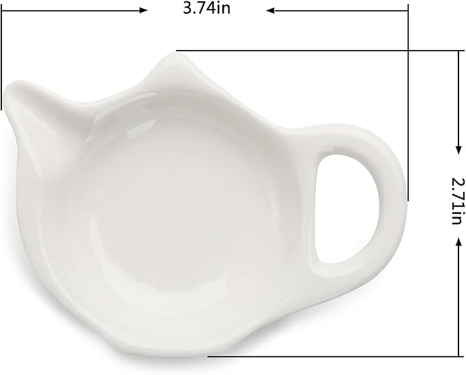 Tea Bag Holder - Teapot Shaped Coasters Set of 12