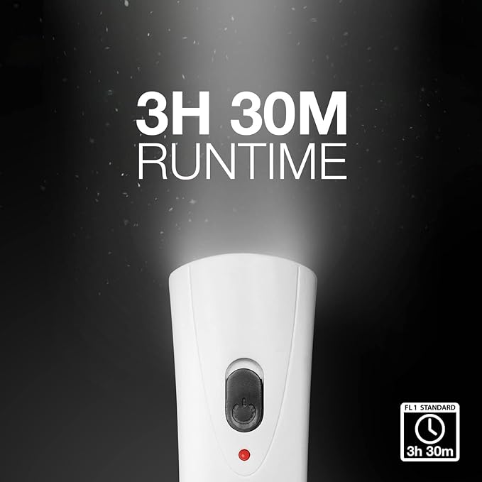 Energizer Auto-On LED Flashlights Rechargeable for Home Power Failure, Plug in LED Flashlight for Power Outage, Night Light, Hurricane Preparedness