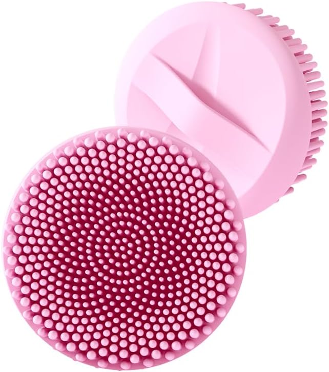 Silicone Body Scrubber for Women - Food-Grade Soft Body Scrubber with Gentle Exfoliation, Promotes Blood Circulation, Easy to Clean, Perfect for Shower & Bath