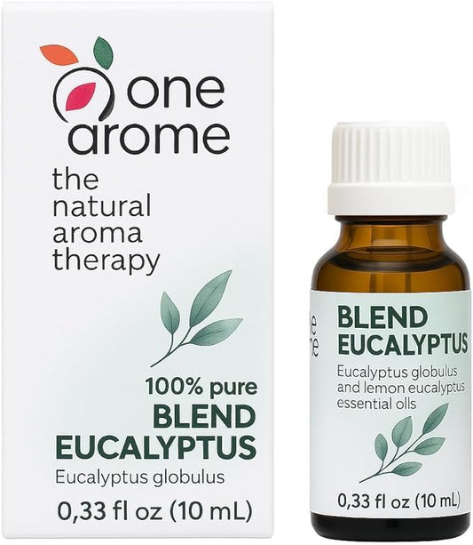 Eucalyptus Essential Oil 100% Pure – One Arome Eucalyptus Oil for Diffuser, Aromatherapy & Massage – Natural Therapeutic Grade (10 ml (Pack of 1), Blend)