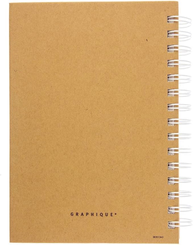 Graphique Designer Notebooks - Positive Mind. Positive Life. - Spiral Bound Writing Journals for Offices, Schools, Classrooms, and More - Hard Cover with 160 Ruled Pages (6.25" x 8.25")
