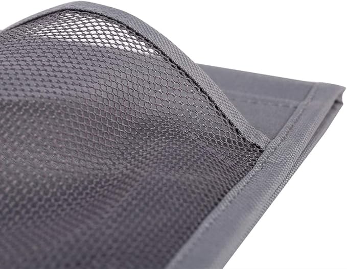 Bedside Caddy, 4 Pockets Bedside Organizer Caddy Under Mattress,Holds Water Bottles,Magazines,Books (Classic 4 Pockets-Grey)