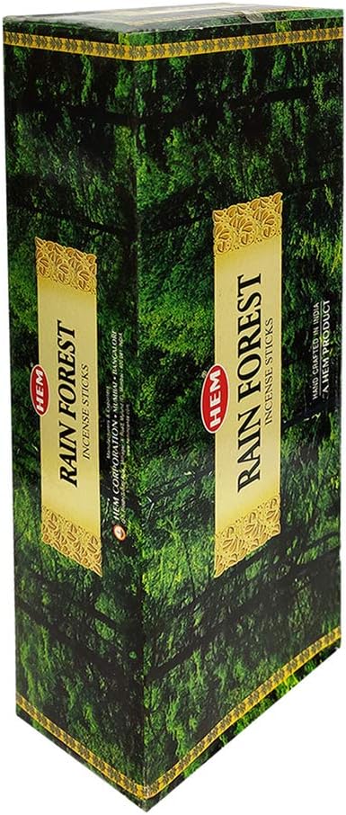 Rain Forest Incense Sticks and Incense Stick Holder Bundle Insence Insense Hem Incense Sticks