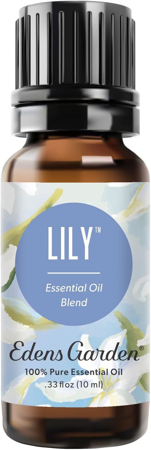 Edens Garden Lily Essential Oil Blend – 100% Pure Premium Grade, Toxin-Free Floral Oil, No Synthetics, Undiluted & Clean for Skin, DIY Soap Making, Perfume, Home & Car Diffusers 10 ml (.33 fl oz)