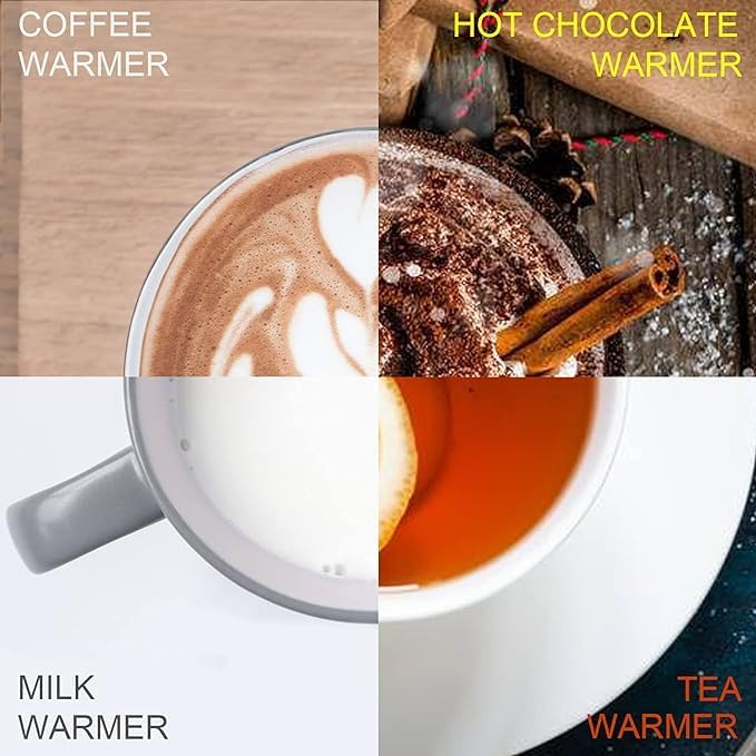 Teapot Warmer, Ceramic Teapot Heater with Cork Cushion Coffee Tea Warmer for Glass, Stainless Steel, Ceramic Teapot and Other Heatproof Dish Warming Use, Green