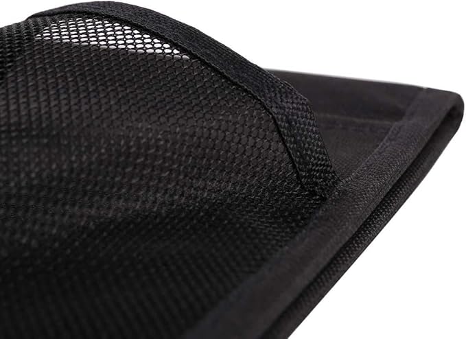 Bedside Caddy,Bedside Organizer Caddy Under Mattress,Holds Magazines,Books (4 Pockets-Black)