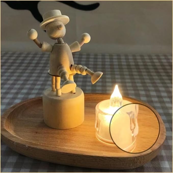 48 Pack Flameless Tea Lights - Battery Operated Crystal LED Tealight & Votive Electric Fake Candles for Valentines & Christmas