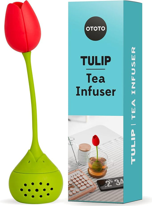 Cute Tea Infuser by OTOTO - Loose Leaf Tea Steeper, Tea Accessories, Tea Diffusers, Tea Infuser for Loose Leaf Tea, Tea Strainers, Cute Gifts, Tea Gift Set, Kitchen Gifts, Cooking Gadgets