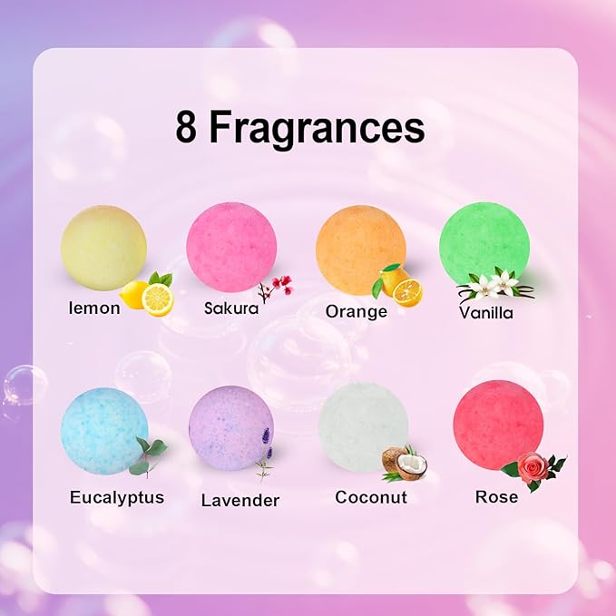 iHave Bath Bombs, 24 Pcs BathBombs Gifts for Women - Perfect Bubble Bath Gift Set for Boys and Girls