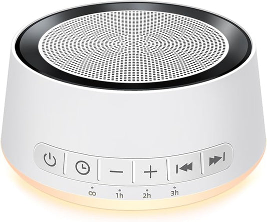 Sound Machine White Noise Machine with 30 Soothing Sounds 12 Colors Night Light Sleep Machine for Baby Kids Adults Brown Nosie Machine Pink Noise Machine with 32 Volume Levels for Office Home Travel