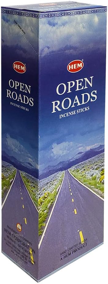 Open Roads Incense Sticks and Incense Stick Holder Bundle Insence Insense Hem Incense Sticks