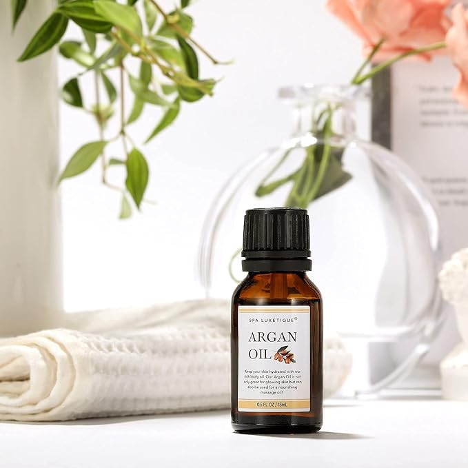 spa luxetique Bath Salts Gift Set 6-Pack, Foot and Body Sea Salts for Soaking, Wooden Scooper, 0.5oz Argan Oil, Bath Salts for Women Relaxing, Mother's Day Gifts for Mom, Christmas Gifts for Her