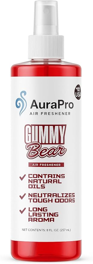 Air Freshener Spray, 16 Fl Oz, 9 Scents Available, Long Lasting Room Deodorizer (gummy bear)