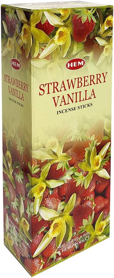 Strawberry Vanilla Incense Sticks and Incense Stick Holder Bundle Insence Insense Hem Incense Sticks