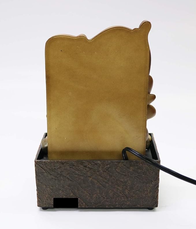 Nature's Mark 9" H Inspirational Tabletop Water Fountain with Natural River Rocks and LED Lights (Power Cord Attached)