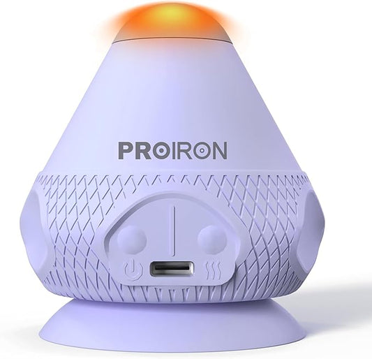 PROIRON Mountable Massage Ball with Suction Cup Pinpoint Deep Tissue Muscle Knot & Sore Relief, Vibration & Heating Trigger Point Massage Tool for Back Neck, Self-Massage Tool