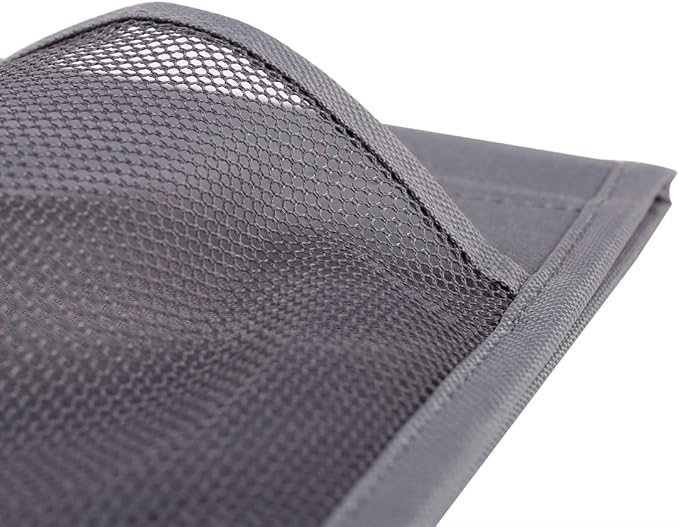 Bedside Caddy,5 Pockets Bedside Organizer Caddy Under Mattress,Holds Water Bottles,Magazines,Books (Dark Grey)